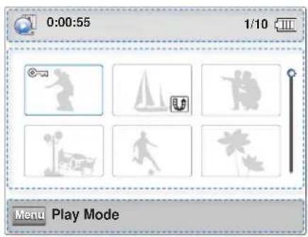 0:00:55 1/10 Menu Play Mode