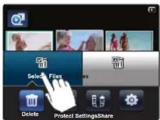 Select Files Delete Protect SettingsShare