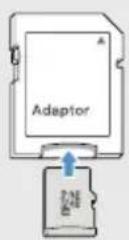 SAMSUNG HMX-E10ON - Using the memory card adaptor - 1
