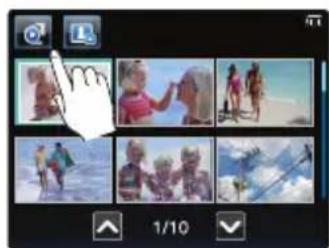 SAMSUNG HMX-E10ON - Viewing videos or photos on the LCD screen - 2