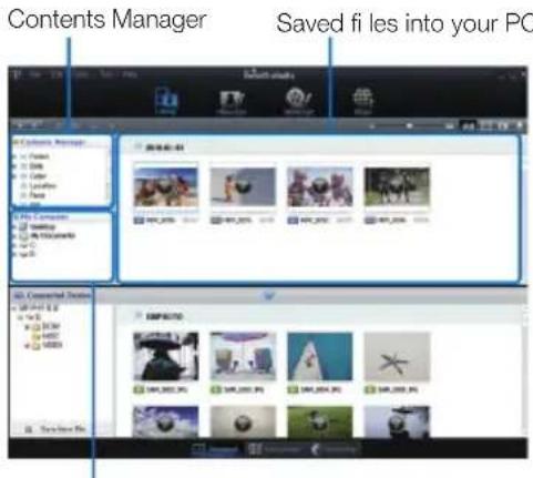 Contents Manager Saved fi les into your PC