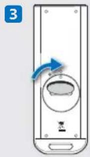 SAMSUNG HMX-S10BN - Installing the button type battery (CR2025) in the remote control - 3