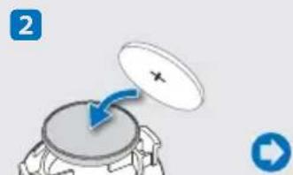 SAMSUNG HMX-S10BN - Installing the button type battery (CR2025) in the remote control - 2