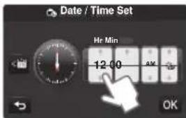 Date / Time Set Hr Min 12:00 AM OK