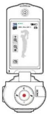Diagram of a medical device with labeled control panel and indicator lights