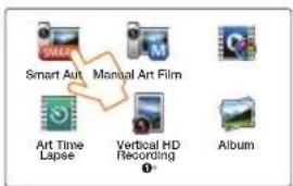 Smart Aut Manual Art Film Art Time Lapse Vertical HD Recording Album