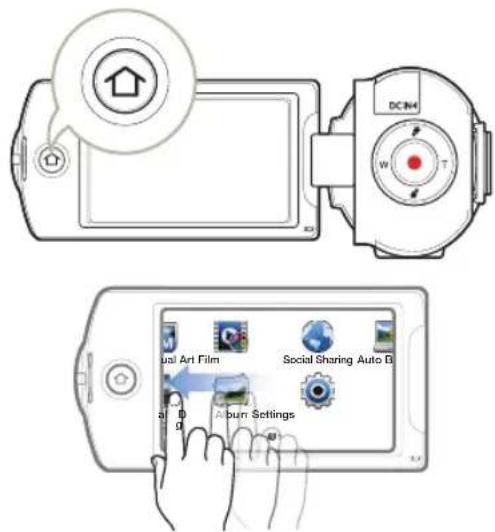 DCN4 W T Dual Art Film Social Sharing Auto B Album Settings