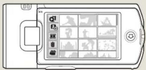 SAMSUNG HMX-Q200RN - Adjusting the LCD screen - 3