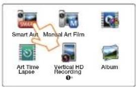 Smart Auto Manual Art Film Art Time Lapse Vertical HD Recording Album