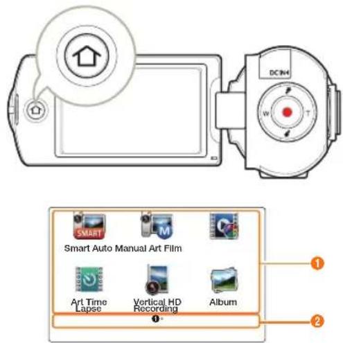 DCIN4 W T Smart Auto Manual Art Film Art Time Lapse Vertical HD Recording Album ① ②