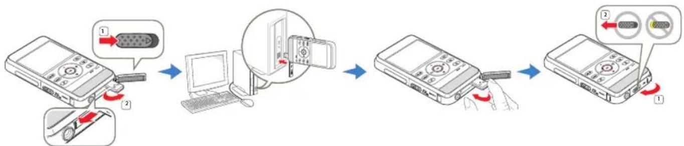 SAMSUNG HMX-W300YN - CHARGING THE BATTERY - 2