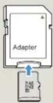 SAMSUNG HMX-W300YN - Using the memory card adaptor - 1