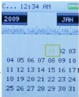 C... 12:34 AM 2009 JAN 01 02 03 04 05 06 07 08 09 10 11 12 13 14 15 16 17 18 19 20 21 22 23 24 25 26 27 28 29 30 31