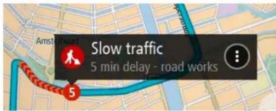 Slow traffic 5 min delay - road works