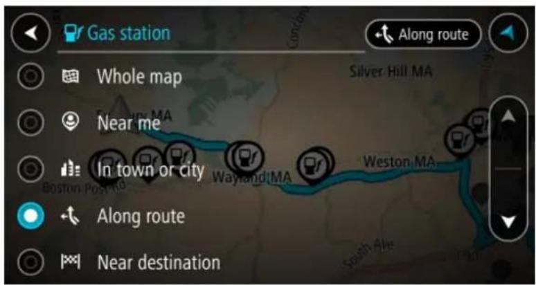 Gas station Along route Whole map Near me In town or city Wayland MA Weston MA Along route Near destination