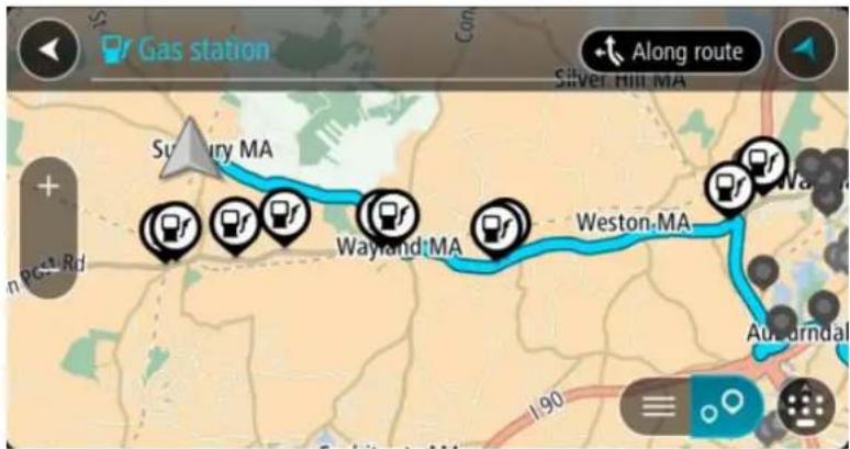 Gas station Along route Silver Hill MA Summary MA Wayland MA Weston MA Auordal 1:90