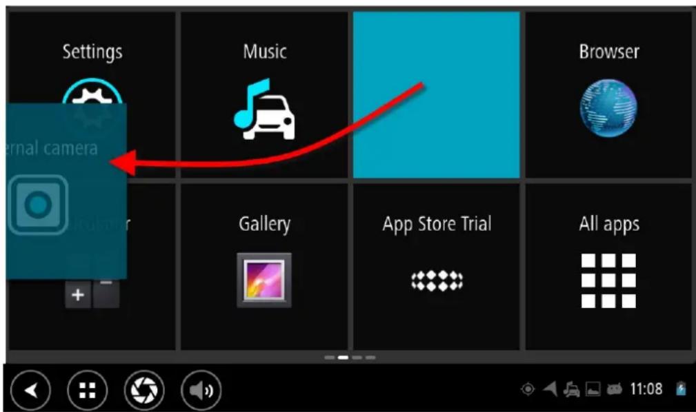 Settings Music Browser Internal camera Gallery App Store Trial All apps