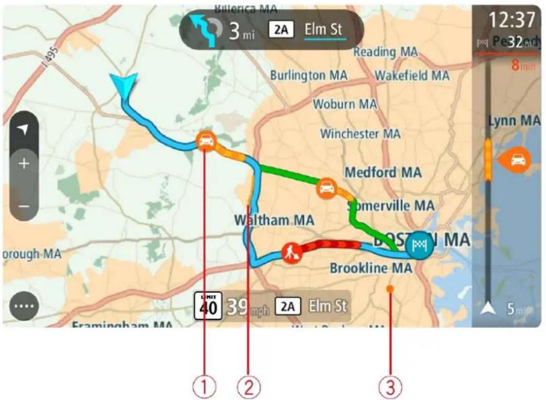 Billerica MA 3 mi 2A Elm St Reading MA Burlington MA Wakefield MA Woburn MA Winchester MA Medford MA Somerville MA Waltham MA BOSTON MA Brookline MA L 40 39 mph 2A Elm St Framingham MA 1 2 3 12:37 Pe 32nd 8 min Lynn MA 5 min