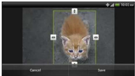 HTC Evo V 4G - Cropping a photo - 1