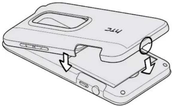 HTC Evo V 4G - Replacing the back cover - 2