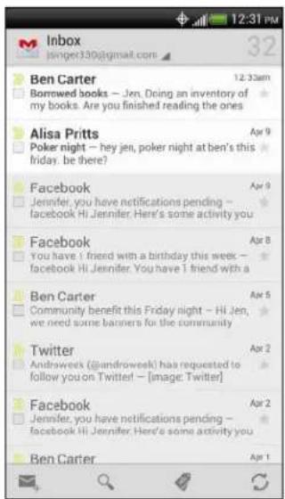 Inbox jsinger130@gmail.com 32 Ben Carter Borrowed books — Jen. Doing an inventory of my books. Are you finished reading the ones Alisa Pritts Poker night — hey jen, poker night at ben's this friday. be there? Facebook Jennifer, you have notifications pending - facebook Hi Jennifer. Here's some activity you Facebook You have I friend with a birthday this week — facebook Hi Jennifer. You have I friend with a Ben Carter Community benefit this Friday night — Hi Jen, we need some banners for the community Twitter Andraweek (@androweek) has requested to follow you on Twitter! — [image: Twitter] Facebook Jennifer, you have notifications pending - facebook Hi Jennifer. Here's some activity you Ben Carter Apr 1