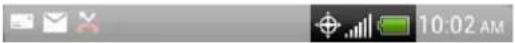 HTC Evo V 4G - Status icons - 1