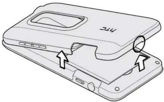 HTC Evo V 4G - Removing the back cover - 1