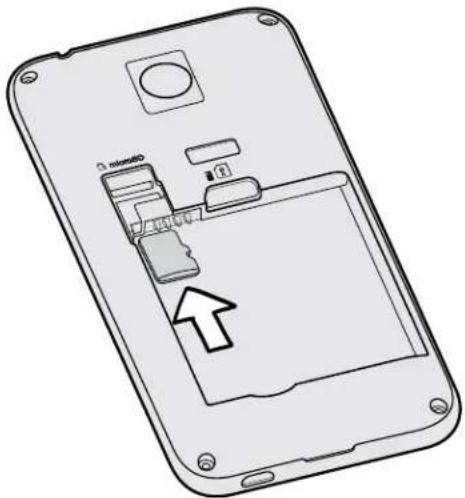 HTC Desire 512 - Inserting the storage card - 1