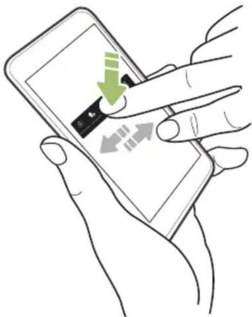HTC Desire 555 - Moving a Home screen item - 1