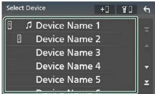 Select Device Device Name 1 Device Name 2 Device Name 3 Device Name 4 Device Name 5