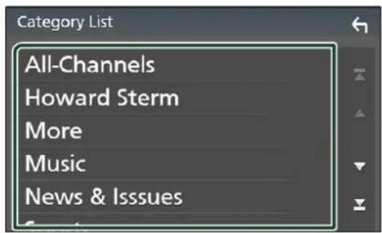 Category List All-Channels Howard Stern More Music News & Issues