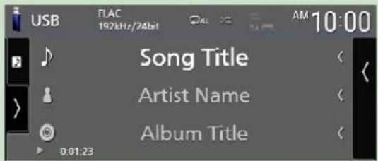 USB FLAC 192kHz/24bit AM 10:00 Song Title Artist Name Album Title 0:01:23