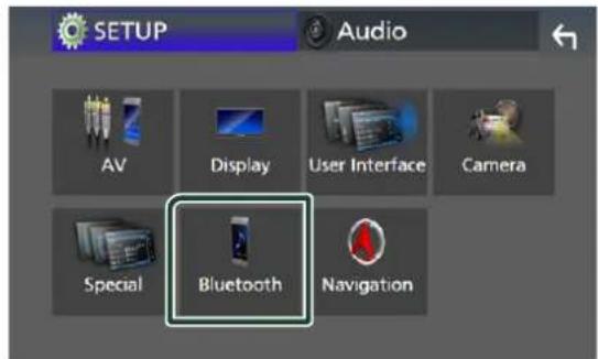 SETUP Audio AV Display User Interface Camera Special Bluetooth Navigation