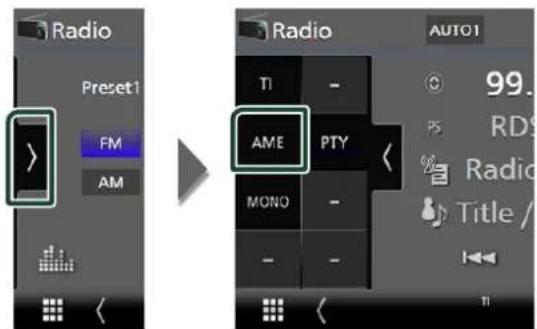 Radio Preset1 FM AM AME PTY MONO - - Radio AUTO1 99. RD5 Radio Title /