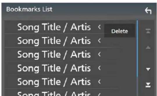 Bookmarks List Song Title / Artis < Delete Song Title / Artis < Song Title / Artis < Song Title / Artis < Song Title / Artis < Song Title / Artis < Song Title / Artis