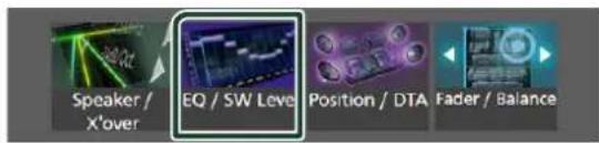 Speaker / X'over EQ / SW Level Position / DTA Fader / Balance