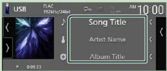 USB FLAC 192kHz/24bit Song Title Artist Name Album Title