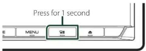Press for 1 second MENU