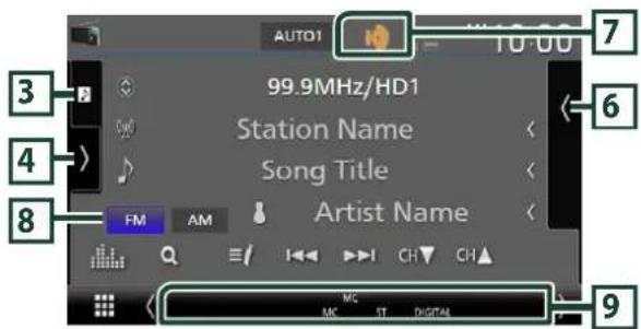 AUTO1 99.9MHz/HD1 Station Name Song Title Artist Name FM AM MC ST DIGITM 7 6 8 9