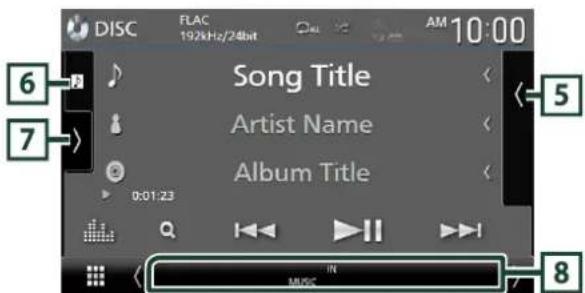DISC FLAC 192kHz/24bit AM 10:00 6 7 Song Title Artist Name Album Title 0:01:23 5 8