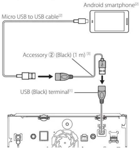 KENWOOD DNR46EX - Connecting an Android smartphone - 2
