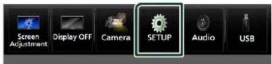 Screen Adjustment Display OFF Camera SETUP Audio USB