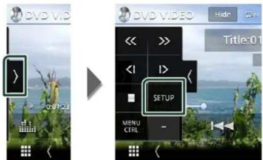DVD V.D 0:01:23 SETUP MENU CTRL Hide Title:01