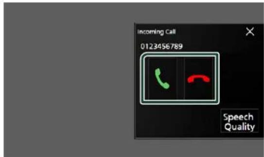 Incoming Call 0123456789 Speech Quality