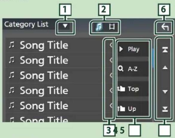 Category List 1 2 6 Song Title Play A-Z Top Up 3 4 5