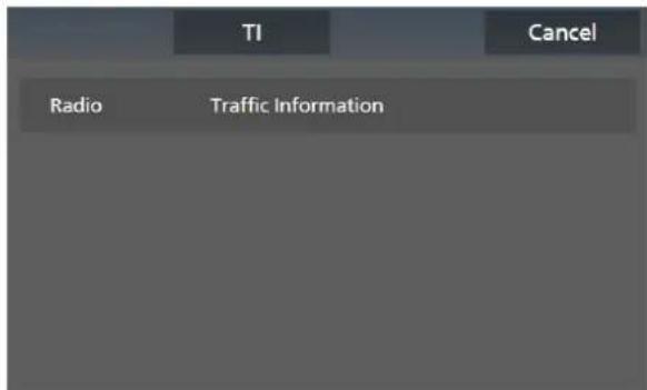 TI Cancel Radio Traffic Information
