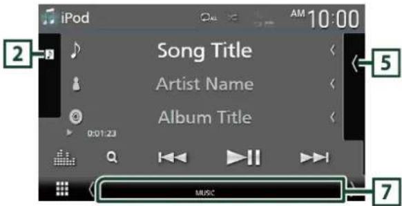 iPod 10:00 Song Title Artist Name Album Title 0:01:23 MUSIC