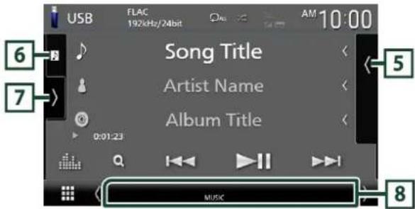USB FLAG 192kHz/24bit 6 7 Song Title Artist Name Album Title 0:01:23 MUSIC 5 8