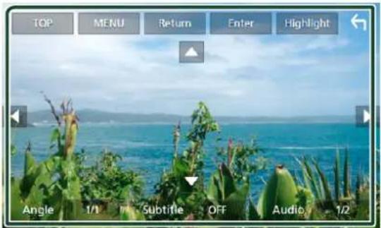 TOP MENU Return Enter Highlight Angle 1/1 Subtitle OFF Audio 1/2