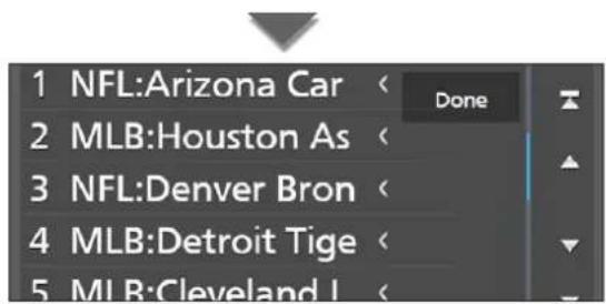 1 NFL:Arizona Car 2 MLB:Houston As 3 NFL:Denver Bron 4 MLB:Detroit Tige 5 MLB:Cleveland L
